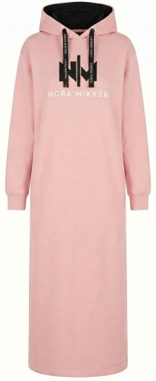 Nora Mikken MARI Maxi Hoodie Dress Peach Whip - ΓΥΝΑΙΚΕΊΑ ΡΟΎΧΑ XS-XXL - 