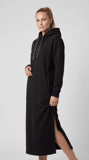 Nora Mikken MARTINA Maxi Hoodie Dress Black - ΓΥΝΑΙΚΕΊΑ ΡΟΎΧΑ XS-XXL - 