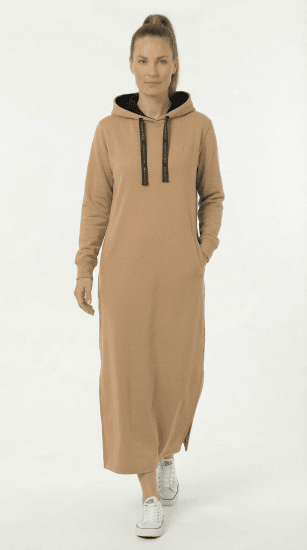 Nora Mikken MARTINA Maxi Hoodie Dress Camel - ΓΥΝΑΙΚΕΊΑ ΡΟΎΧΑ XS-XXL - 
