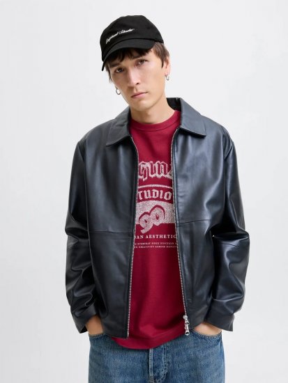 Jack & Jones Frame Norrebro Καπέλο τζόκεϊ Μαύρο - Καπέλα τζόκεϊ - 
