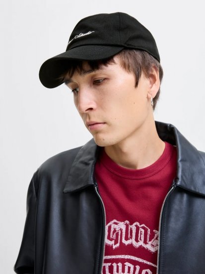 Jack & Jones Frame Norrebro Καπέλο τζόκεϊ Μαύρο - Καπέλα τζόκεϊ - 