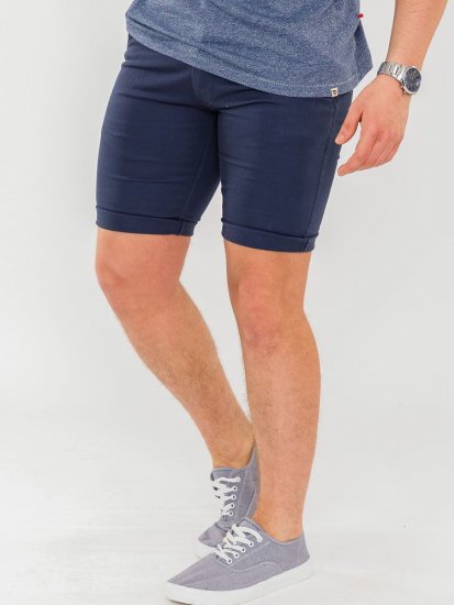 D555 Opala-1 Stretch Chino Shorts Navy - Σορτς - Aνδρικεσ βερμουδεσ μεγαλα μεγάλα μεγέθη