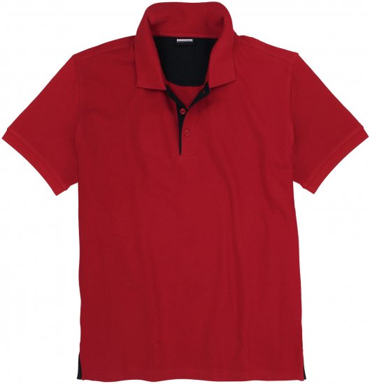 Adamo Pablo Comfort fit Polo Shirt Red - Πόλο μπλουζάκια - Aνδρικά μπλουζακια πολο μεγάλα μεγέθη