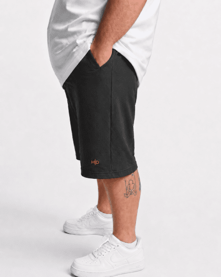 Motley Denim Paris Sweatshorts Charcoal - Αθλητικές φόρμες/σορτσάκια - Αθλητικές Φόρμες ανδρικεσ μεγάλα μεγέθη