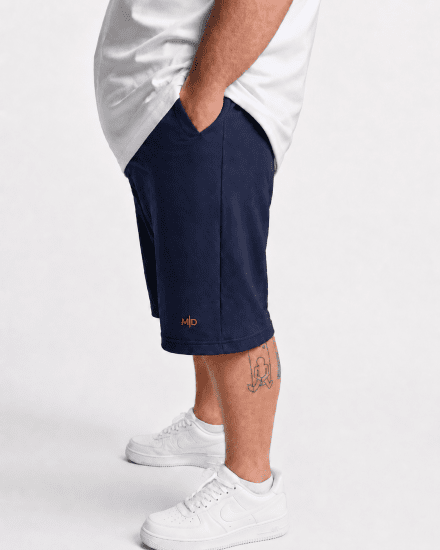 Motley Denim Paris Sweatshorts Dark Indigo - Αθλητικές φόρμες/σορτσάκια - Αθλητικές Φόρμες ανδρικεσ μεγάλα μεγέθη