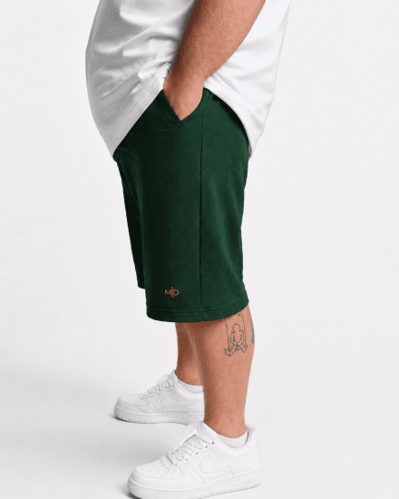 Motley Denim Paris Sweatshorts Racing Green - Αθλητικές φόρμες/σορτσάκια - Αθλητικές Φόρμες ανδρικεσ μεγάλα μεγέθη