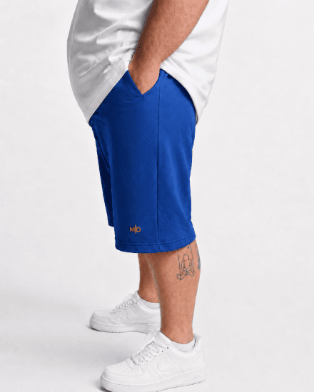 Motley Denim Paris Sweatshorts Royal Blue - Αθλητικές φόρμες/σορτσάκια - Αθλητικές Φόρμες ανδρικεσ μεγάλα μεγέθη