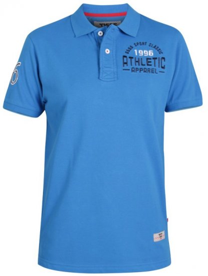 D555 Parker Polo Blue - Πόλο μπλουζάκια - Aνδρικά μπλουζακια πολο μεγάλα μεγέθη