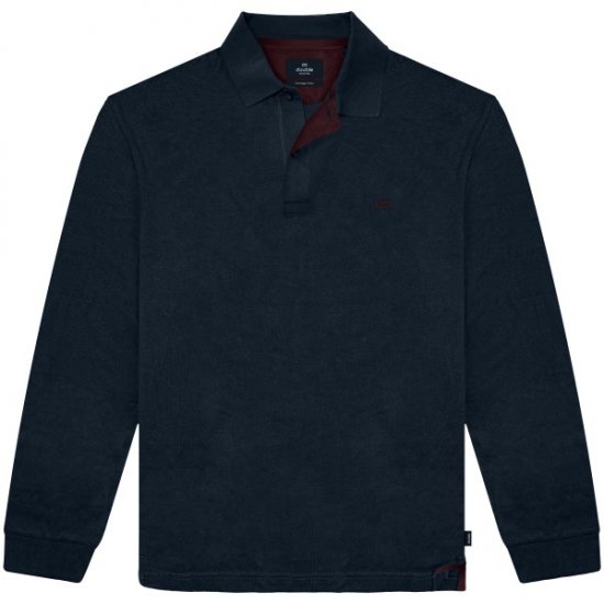 Double Outfitters PS-3097 Polo Shirt Embroidered Navy - Πόλο μπλουζάκια - Aνδρικά μπλουζακια πολο μεγάλα μεγέθη