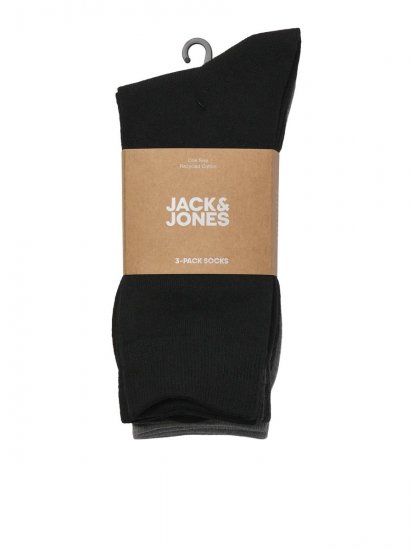 Jack & Jones Ordinary Κάλτσες Μαύρο 3-pack - Εσώρουχα/Μαγιό - Aνδρικά Εσώρουχα μεγάλα μεγέθη