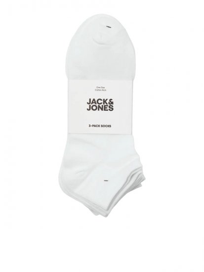 Jack & Jones Louis Κάλτσες Λευκό 3-pack - Εσώρουχα/Μαγιό - Aνδρικά Εσώρουχα μεγάλα μεγέθη