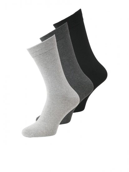 Jack & Jones Ordinary Κάλτσες Μαύρο 3-pack - Εσώρουχα/Μαγιό - Aνδρικά Εσώρουχα μεγάλα μεγέθη