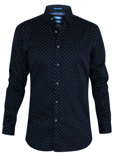 D555 Rashard Long Sleeve Printed Shirt - Πουκάμισα - Aνδρικά πουκαμισα μεγαλα μεγάλα μεγέθη