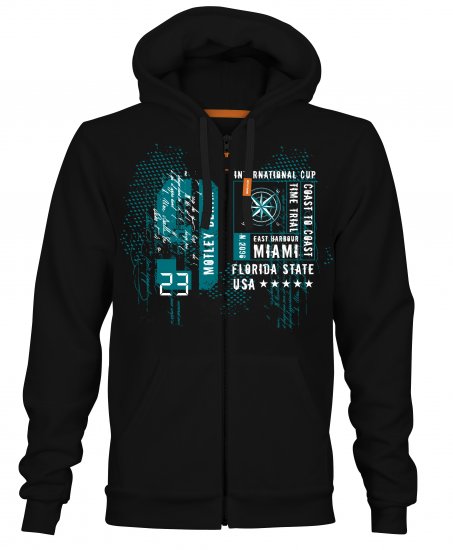 Motley Denim Reading Hoodie Black - φούτερ/Φούτερ με κουκούλα - φούτερ/Φούτερ με κουκούλα ανδρικά μεγάλα μεγέθη 