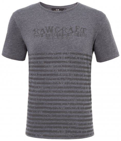 Rawcraft Reeder T-shirt Charcoal - Μακό μπλουζάκια - Aνδρικά μπλουζεσ μεγάλα μεγέθη