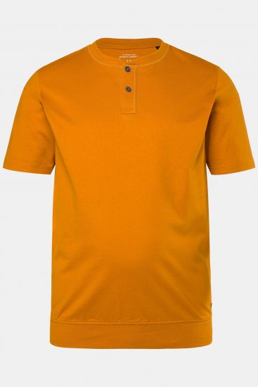 JP1880 Henley Belly Fit Short Sleeve - Μακό μπλουζάκια - Aνδρικά μπλουζεσ μεγάλα μεγέθη