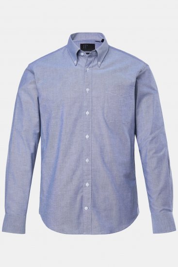 JP1880 Oxford Shirt Long Sleeve Denim Blue - Πουκάμισα - Aνδρικά πουκαμισα μεγαλα μεγάλα μεγέθη