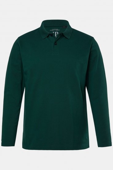 JP1880 Polo Shirt Long Sleeve Pique Dark Green - Πόλο μπλουζάκια - Aνδρικά μπλουζακια πολο μεγάλα μεγέθη