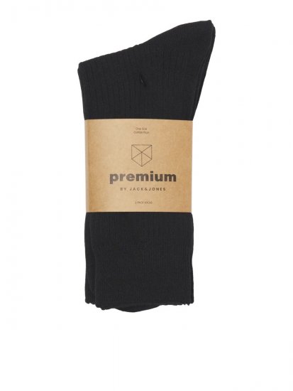 Jack & Jones Premium Κάλτσες Μαύρο 2-pack - Εσώρουχα/Μαγιό - Aνδρικά Εσώρουχα μεγάλα μεγέθη