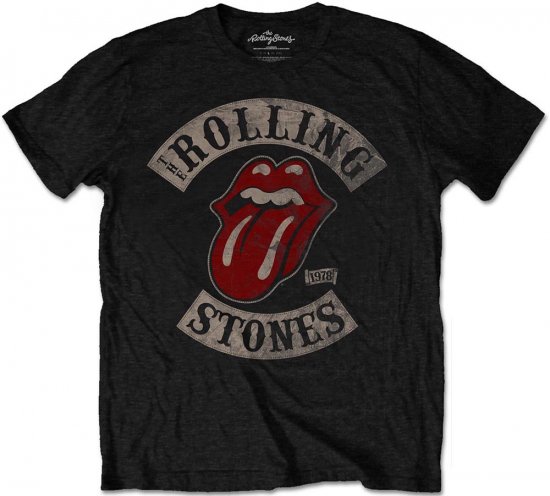 Rolling Stones 1978 Tour T-shirt Black - Μακό μπλουζάκια - Aνδρικά μπλουζεσ μεγάλα μεγέθη