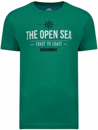 Kam Jeans 5254 Shamrock T-shirt - Μακό μπλουζάκια - Aνδρικά μπλουζεσ μεγάλα μεγέθη