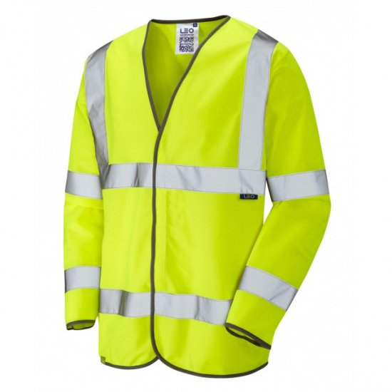 Leo Shirwell Ecoviz Sleeved Waistcoat Hi-Vis Yellow - Ρούχα εργασίας - Aνδρικά ρούχα εργασίας μεγάλα μεγέθη