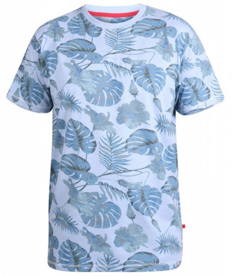 D555 Seymour T-shirt Blue - Μακό μπλουζάκια - Aνδρικά μπλουζεσ μεγάλα μεγέθη