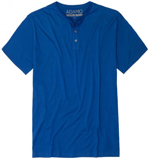 Adamo Silas Regular fit Serafino T-shirt Royal Blue - Μακό μπλουζάκια - Aνδρικά μπλουζεσ μεγάλα μεγέθη