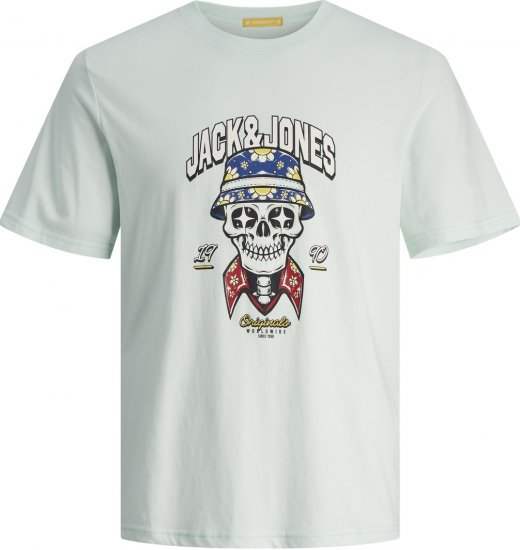 Jack & Jones JORCOCONUT T-shirt Skylight - Μακό μπλουζάκια - Aνδρικά μπλουζεσ μεγάλα μεγέθη