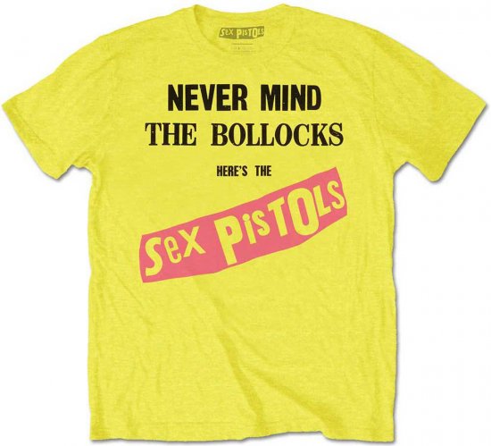 Sex Pistols Never Mind The Bollocks T-shirt Yellow - Μακό μπλουζάκια - Aνδρικά μπλουζεσ μεγάλα μεγέθη