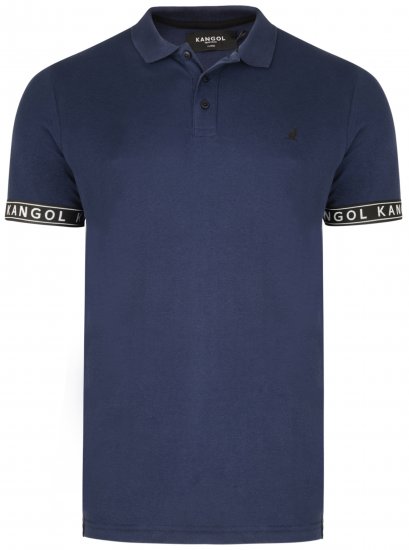Kangol Steep Polo Navy - Πόλο μπλουζάκια - Aνδρικά μπλουζακια πολο μεγάλα μεγέθη