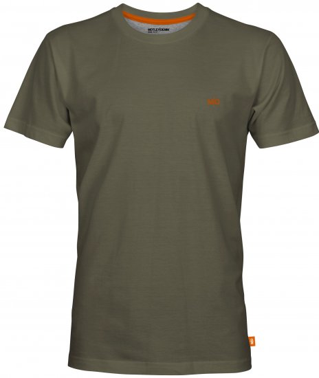 Motley Denim Stockholm T-shirt Dark Khaki - Μακό μπλουζάκια - Aνδρικά μπλουζεσ μεγάλα μεγέθη