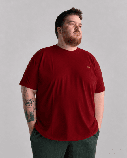 Motley Denim Stockholm T-shirt Red - Μακό μπλουζάκια - Aνδρικά μπλουζεσ μεγάλα μεγέθη