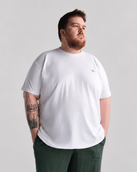 Motley Denim Stockholm T-shirt White - Μακό μπλουζάκια - Aνδρικά μπλουζεσ μεγάλα μεγέθη