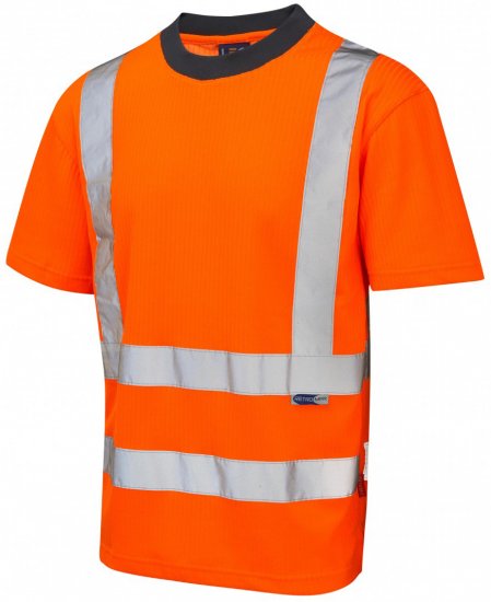 Leo Newport Comfort T-shirt Hi-Vis Orange - Ρούχα εργασίας - Aνδρικά ρούχα εργασίας μεγάλα μεγέθη