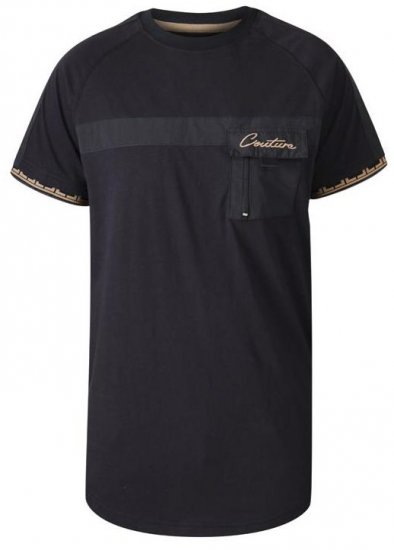 D555 Thor Couture Raglan Sleeve Black - Μακό μπλουζάκια - Aνδρικά μπλουζεσ μεγάλα μεγέθη