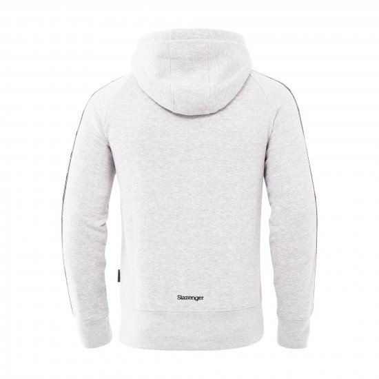 Slazenger Tommy Hoodie Grey - φούτερ/Φούτερ με κουκούλα - φούτερ/Φούτερ με κουκούλα ανδρικά μεγάλα μεγέθη 