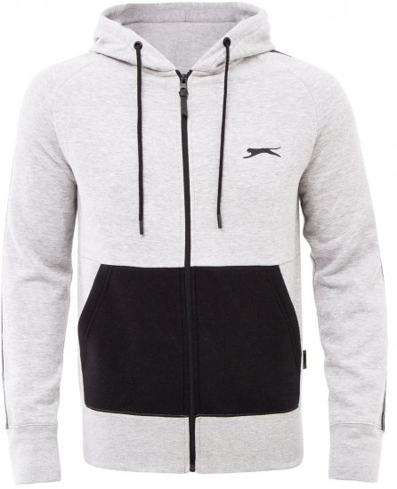Slazenger Tommy Hoodie Grey - φούτερ/Φούτερ με κουκούλα - φούτερ/Φούτερ με κουκούλα ανδρικά μεγάλα μεγέθη 