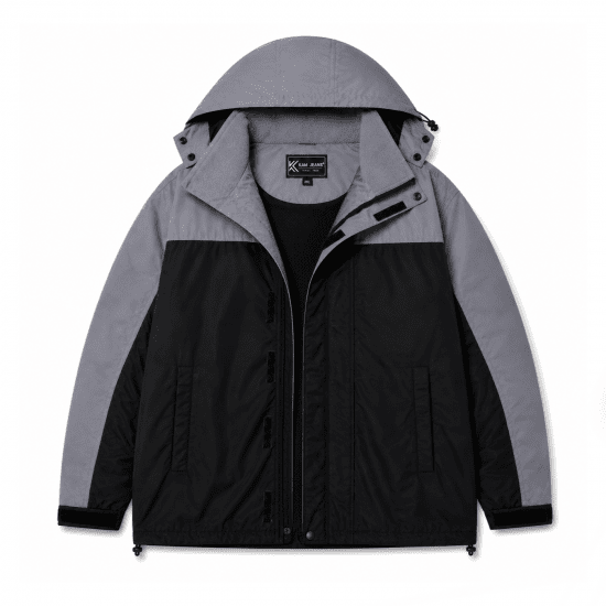 Kam Jeans 439 Softshell Jacket Black - Μπουφάν - Aνδρικά μπουφαν μεγάλα μεγέθη
