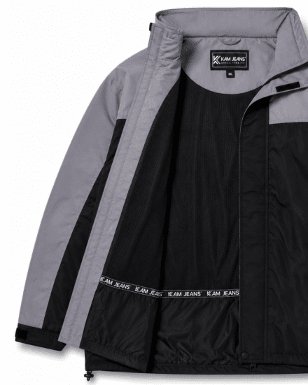 Kam Jeans 439 Softshell Jacket Black - Μπουφάν - Aνδρικά μπουφαν μεγάλα μεγέθη
