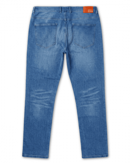 Motley Denim Soho 5-Pocket Jeans Blue Wash - Τζιν και παντελόνια - Aνδρικα τζιν παντελόνια μεγάλα μεγέθη