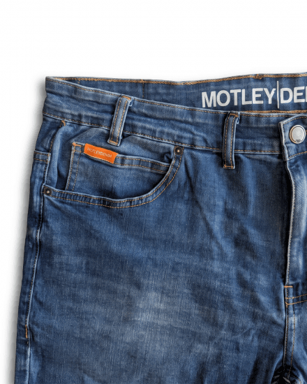 Motley Denim Soho 5-Pocket Jeans Blue Wash - Τζιν και παντελόνια - Aνδρικα τζιν παντελόνια μεγάλα μεγέθη