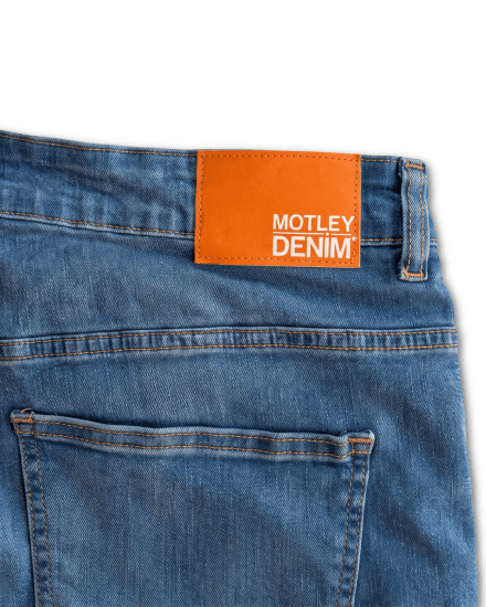 Motley Denim Soho 5-Pocket Jeans Blue Wash - Τζιν και παντελόνια - Aνδρικα τζιν παντελόνια μεγάλα μεγέθη