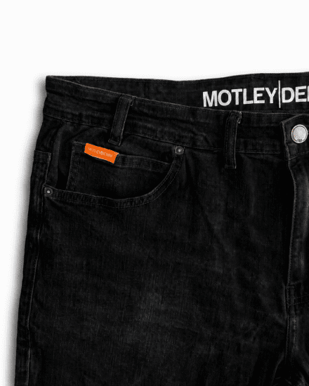 Motley Denim Soho 5-Pocket Jeans Black - Τζιν και παντελόνια - Aνδρικα τζιν παντελόνια μεγάλα μεγέθη