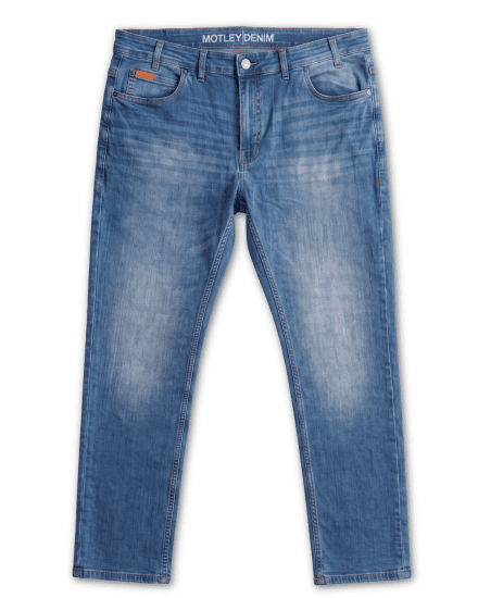 Motley Denim Soho 5-Pocket Jeans Blue Wash - Τζιν και παντελόνια - Aνδρικα τζιν παντελόνια μεγάλα μεγέθη