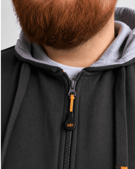 Motley Denim Copenhagen Hoodie Charcoal - φούτερ/Φούτερ με κουκούλα - φούτερ/Φούτερ με κουκούλα ανδρικά μεγάλα μεγέθη 