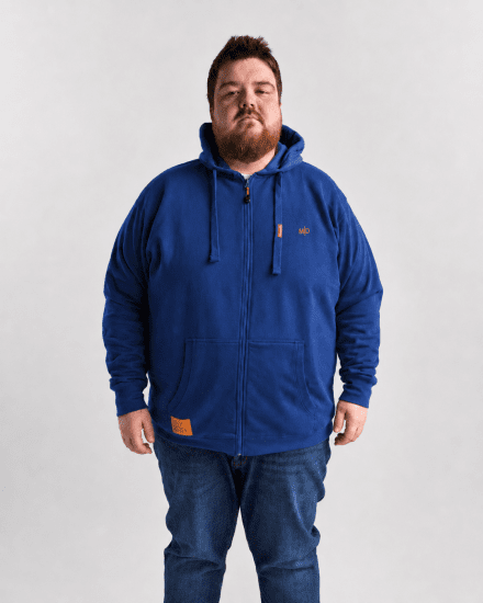 Motley Denim Copenhagen Hoodie Royal Blue - φούτερ/Φούτερ με κουκούλα - φούτερ/Φούτερ με κουκούλα ανδρικά μεγάλα μεγέθη 