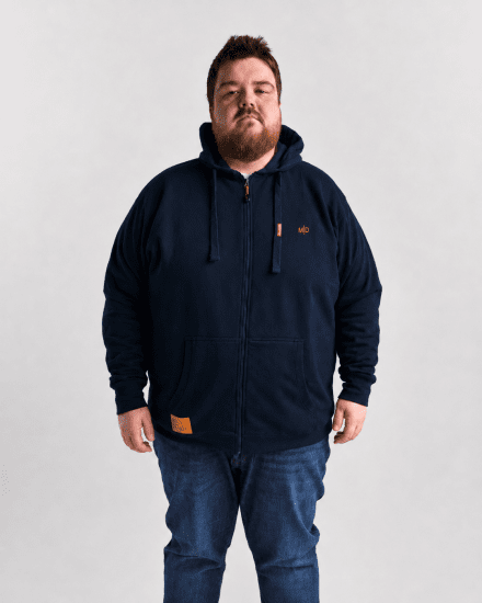 Motley Denim Copenhagen Hoodie Navy - φούτερ/Φούτερ με κουκούλα - φούτερ/Φούτερ με κουκούλα ανδρικά μεγάλα μεγέθη 