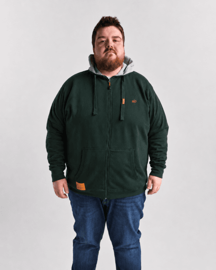 Motley Denim Copenhagen Hoodie Racing Green - φούτερ/Φούτερ με κουκούλα - φούτερ/Φούτερ με κουκούλα ανδρικά μεγάλα μεγέθη 