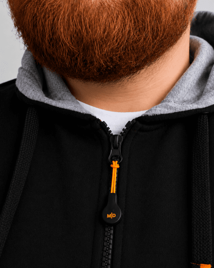 Motley Denim Copenhagen Hoodie Black - φούτερ/Φούτερ με κουκούλα - φούτερ/Φούτερ με κουκούλα ανδρικά μεγάλα μεγέθη 